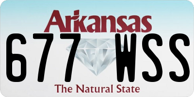 AR license plate 677WSS