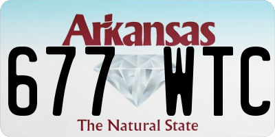 AR license plate 677WTC