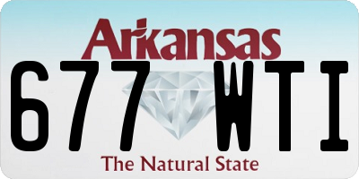 AR license plate 677WTI