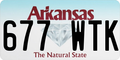 AR license plate 677WTK