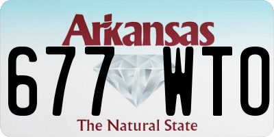 AR license plate 677WTO
