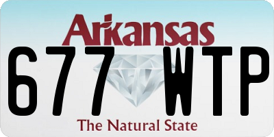 AR license plate 677WTP