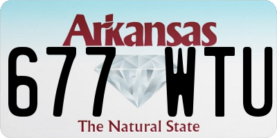 AR license plate 677WTU