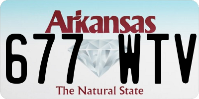 AR license plate 677WTV