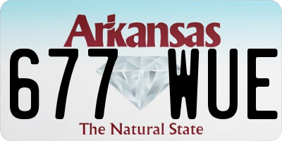 AR license plate 677WUE
