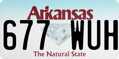 AR license plate 677WUH