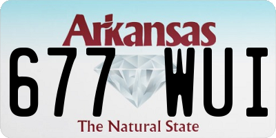 AR license plate 677WUI