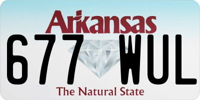 AR license plate 677WUL