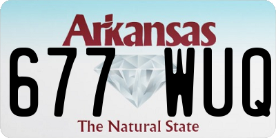 AR license plate 677WUQ