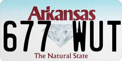 AR license plate 677WUT