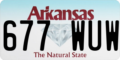 AR license plate 677WUW