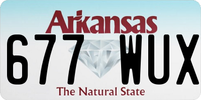 AR license plate 677WUX