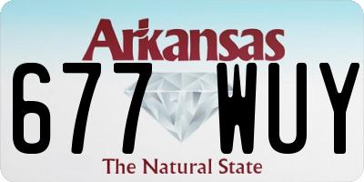 AR license plate 677WUY