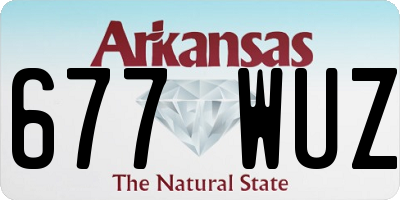AR license plate 677WUZ