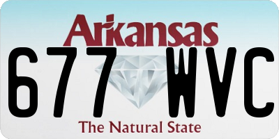 AR license plate 677WVC