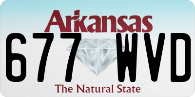 AR license plate 677WVD