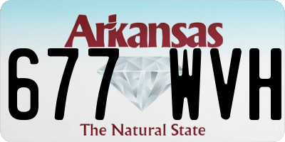 AR license plate 677WVH