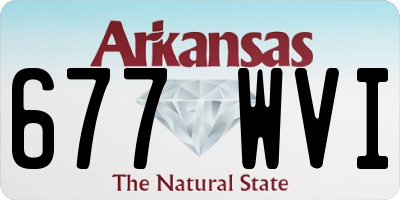 AR license plate 677WVI