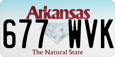 AR license plate 677WVK