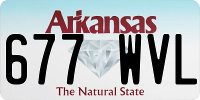 AR license plate 677WVL
