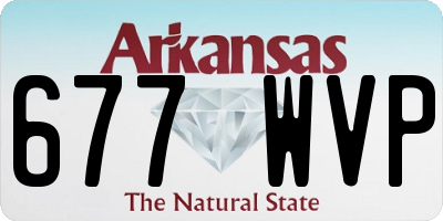 AR license plate 677WVP