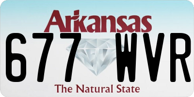 AR license plate 677WVR