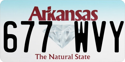 AR license plate 677WVY