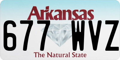 AR license plate 677WVZ