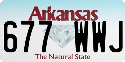 AR license plate 677WWJ