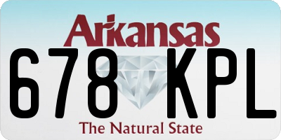 AR license plate 678KPL