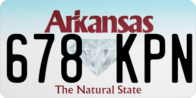 AR license plate 678KPN