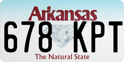 AR license plate 678KPT