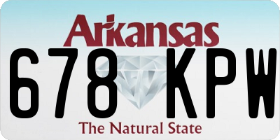 AR license plate 678KPW