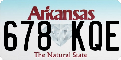 AR license plate 678KQE