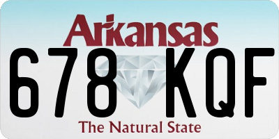AR license plate 678KQF