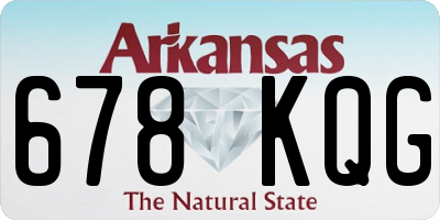 AR license plate 678KQG