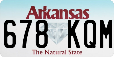 AR license plate 678KQM