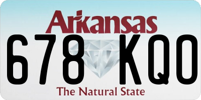 AR license plate 678KQO