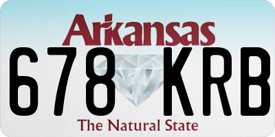 AR license plate 678KRB