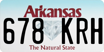 AR license plate 678KRH