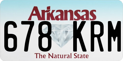 AR license plate 678KRM
