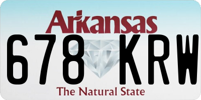 AR license plate 678KRW
