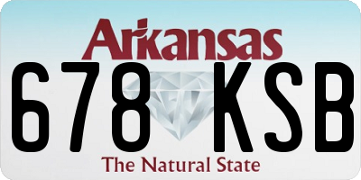 AR license plate 678KSB
