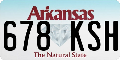 AR license plate 678KSH