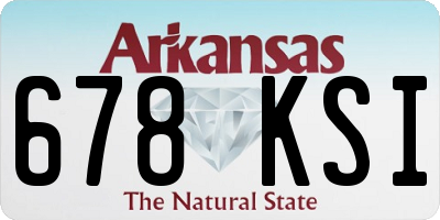 AR license plate 678KSI