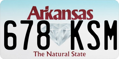 AR license plate 678KSM