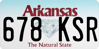 AR license plate 678KSR