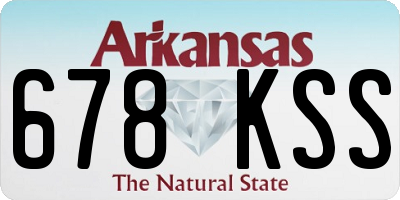 AR license plate 678KSS