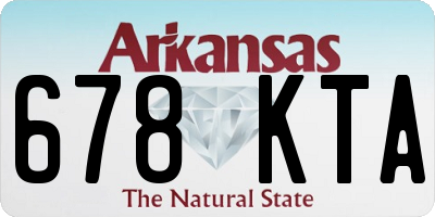 AR license plate 678KTA
