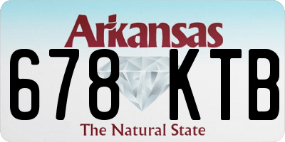 AR license plate 678KTB
